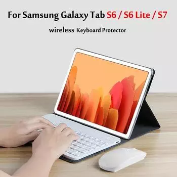Чехол для Samsung Galaxy Tab S6 Lite 10,4 SM-P610 P615/S6 10,5 T860/S7 11 T870 T875, чехол для планшета с беспроводной клавиатурой Tab S7 11 inch T870