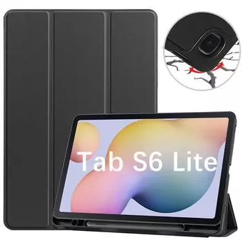 Чехол для Samsung Galaxy Tab S6 Lite 10,4, чехол-подставка для Samsung Tab S6 Lite 2020 2022 SM-P613 P615 P610 P619, держатель для карандашей, принципиально S6 Lite 10.4 2020