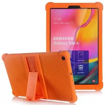 Чехол для Samsung Galaxy Tab S7 Plus S6 Lite 10,4 SM-P610 A 10,1 T510 T290 S5E A9 T500 8,7 T220, силиконовый противоударный чехол-подставка A7 Lite 8.7 SM-T220 зелёный