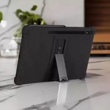 Чехол для Samsung Galaxy Tab S7/S8/S9/S9FE, безопасный противоударный силиконовый чехол-подставка для планшета, силиконовый чехол для Ipad Galaxy Tab S7 красный