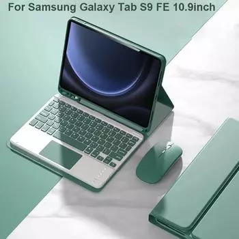 Чехол для Samsung Galaxy Tab S9 FE 10,9 дюйма Съемная клавиатура Bluetooth Чехол для Samsung Tab S9 FE 10,9 дюйма SM-X510/X516B Italian keyboard