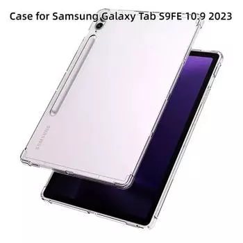 Чехол для Samsung Galaxy Tab S9FE 10,9 2023, тонкий мягкий силиконовый чехол из ТПУ для задней панели планшета Galaxy Tab S9FE X510 X516, чехол Tab S9FE X510 10.9 прозрачный