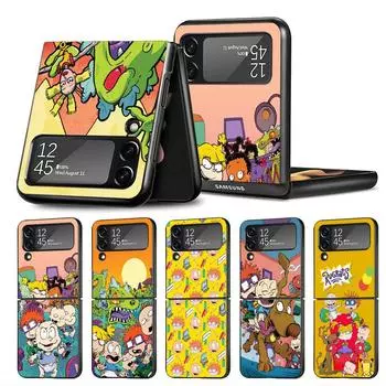 Чехол для Samsung Galaxy Z Flip 4 ZFlip3 Z Flip 3 5G ZFlip Flip3 Жесткий ПК с милыми героями мультфильмов для детей R-Rugrat Shell Жесткий чехол для ПК Samsung Z Flip 5G
