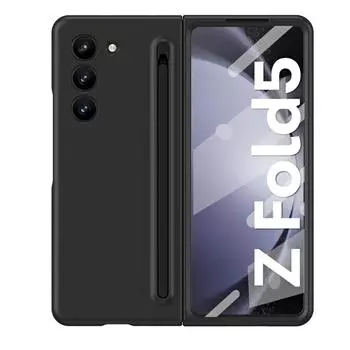 Чехол для Samsung Galaxy Z Fold 5 4 3, приятный для кожи, цветная сенсорная ручка, складной с пленкой для экрана, противоударный защитный чехол Fold5 galaxy z fold 3