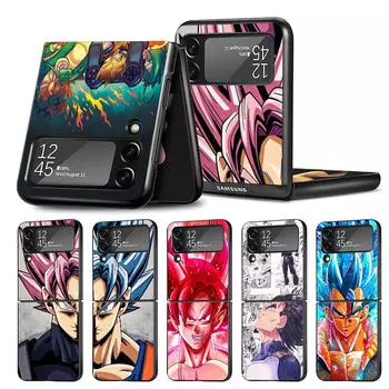 Чехол для Samsung Galaxy ZFlip3 Z Flip 4 ZFlip Z Flip 3 5G Flip4 ZFlip4 Flip3 SonGoku Dragon Z Жесткий ПК Funda Coque Samsung Z Flip 5G