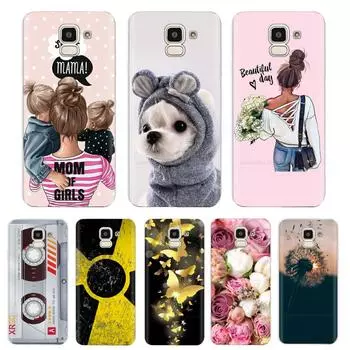 Чехол для Samsung J6, мягкий силиконовый чехол из ТПУ для Samsung Galaxy J6 Plus J 6 Plus J610 J610f, чехол, сумка-капа Samsung J6 2018