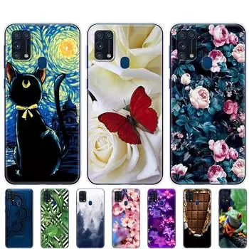 Чехол для Samsung M31, 6,4 дюйма, силиконовый мягкий чехол из ТПУ для Samsung Galaxy M31 M 31 SM-M315FZBVSER m315, защитный чехол для задней панели телефона Samsung M31