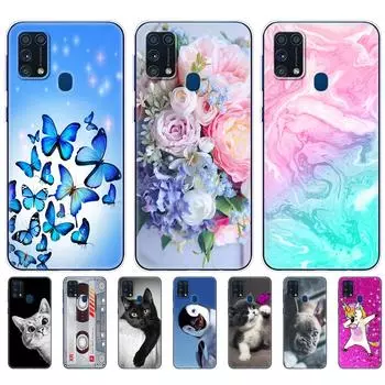 Чехол для Samsung M31, 6,4 дюйма, мягкий силиконовый чехол из ТПУ для Samsung Galaxy M31 M 31 SM-M315FZBVSER m315, задняя панель телефона, бампер, чехол For Samsung M31