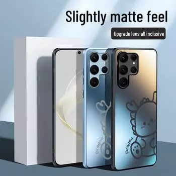 Чехол для Samsung S22U Matte с рисунком в виде мультипликационного CD-диска и полной защитой объектива для S24U и OnePlus ACE2Pro - Hard Shell Cover. OnePlus ACE2