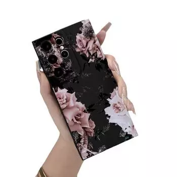 Чехол для Samsung S23A55 Ink Rose Anti-Fall Full Lens Samsung S23 Plus чёрный