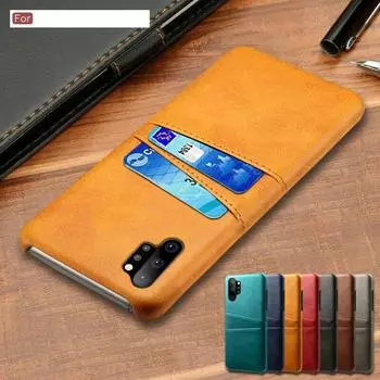 Чехол для Samsung S24 FE S23 S21 Ultra A34 A54 S20 Plus A73 A14 5G A32 4G чехлы из натуральной кожи с отделениями для карточек, твердый чехол на заднюю панель Samsung S20 чёрный