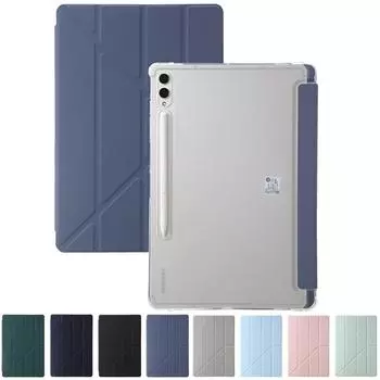Чехол для Samsung Tab S9 FE, складная подставка, прозрачная задняя часть, магнитный чехол для Samsung Galaxy Tab S9 FE S9FE 5G, чехол Tab S9 (11 inch) чёрный