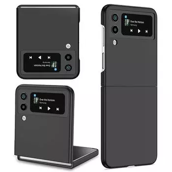 Чехол для Samsung Z Flip 4 3 2, ультратонкий противоударный твердый чехол с защитой от отпечатков пальцев, чехол для телефонов Z Flip for Galaxy Z Flip1 чёрный