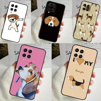 Чехол для щенка бигля для Samsung Galaxy M13 M33 M53 M12 M32 M52 M14 M34 M54 M20 M51 M21 M30s M31s M15 M55 Samsung M22