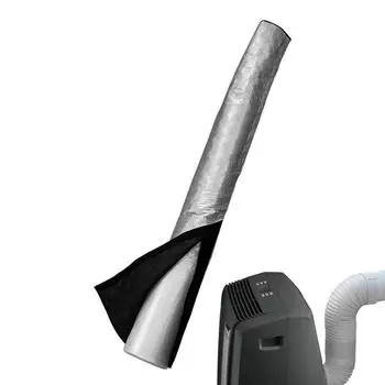 Чехол для шланга переменного тока, изолированный чехол для шланга кондиционера, пылезащитный чехол с волшебным ремешком для выхлопной трубы диаметром 5 и 6 дюймов белый