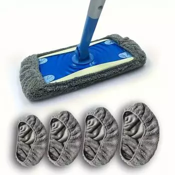 Чехол для швабры, плоская впитывающая ткань, сменный чехол для швабры, бытовая вращающаяся швабра для сухой и влажной уборки 25.4*11.5cm