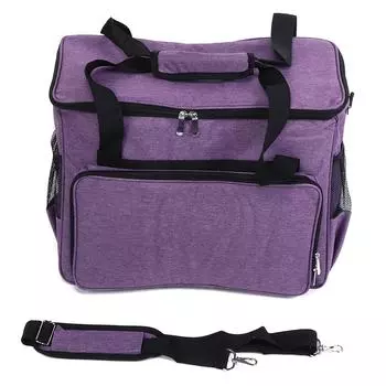 Чехол для швейной машины, пылезащитный, многофункциональный, бытовая сумка для хранения, аксессуары для вышивания, фиолетовый