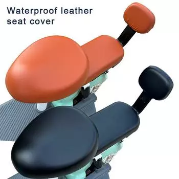Чехол для сиденья электрического велосипеда из ПУ, универсальный чехол для сиденья автомобиля, аккумулятора, велосипеда, защита от солнца, дышащий, мягкий и удобный Front seat cover чёрный