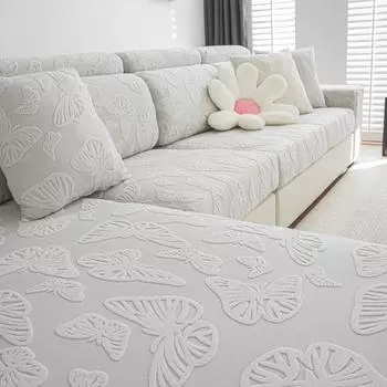 Чехол для сиденья дивана из плотного жаккарда, эластичный чехол для дивана, защитный чехол для мебели, противопылевой чехол для сиденья для детей и домашних животных, съемный Backrest Cover S зелёный