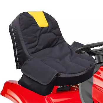 Чехол для сиденья газонокосилки, практичный, нескользящий, с мягкой подкладкой, сменная резинка для использования на открытом воздухе Black
