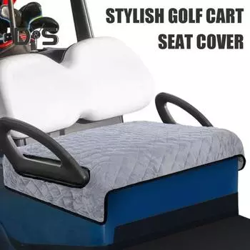 Чехол для сиденья гольф-кара с мягкой бархатной поверхностью, полотенце для сиденья гольф-кара с нескользящей основой для большинства аксессуаров для гольф-каров серый