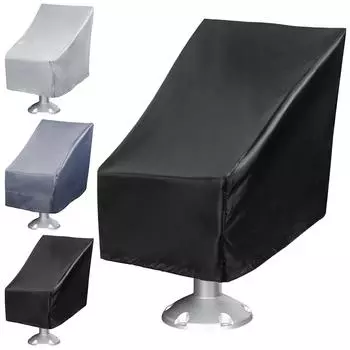 Чехол для сиденья лодки, водонепроницаемый, складной чехол для сиденья лодки, защитный чехол из ткани Оксфорд, противопылевые чехлы для понтонного сиденья чёрный