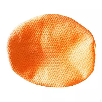 Чехол для сиденья обеденного стула Защитный нескользящий портативный декоративный чехол оранжевый