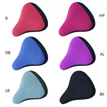 Чехол для сиденья велосипеда - Мягкая подушка для сиденья велосипеда с водо- и пыленепроницаемым чехлом-Велотренажер для сиденья горячий розовый