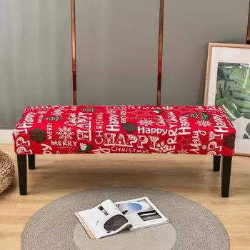 Чехол для скамейки из эластичного спандекса, чехол для табурета для фортепиано, длинный чехол для пуфа, однотонный чехол для сменной обуви, чехол для домашнего декора