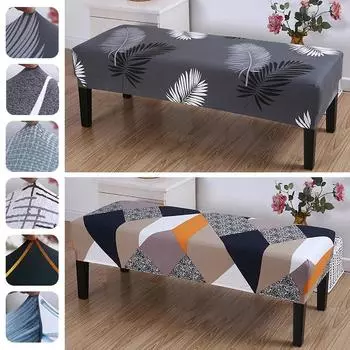 Чехол для скамейки с принтом, эластичные чехлы для диванов, моющийся пляжный чехол, чехол для скамейки для фортепиано, мебель, пылезащитный чехол для дивана S 80x40x30cm