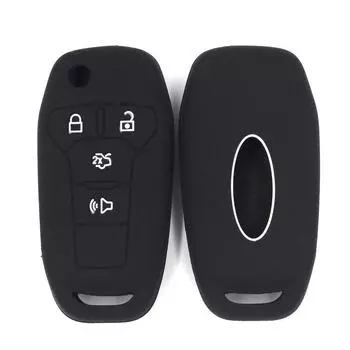 Чехол для складного ключа Ford Focus с 4 кнопками: Сменный корпус для ключей серии Ford Focus. Доступна розничная продажа. White белый