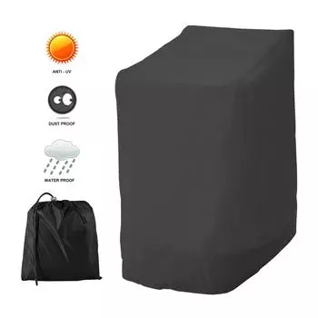 Чехол для складного стула на патио, водонепроницаемый чехол для садовой мебели на открытом воздухе, универсальный чехол, дешевая замена