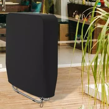 Чехол для складного стула, пылезащитный, защита от ультрафиолета, водонепроницаемый чехол для откидывающегося кресла, черный чехол для мебели, сумка для хранения, популярный чёрный