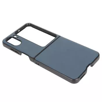 Чехол для складного телефона из натуральной кожи премиум-класса, защитный чехол от падения для Find N2 Flip, синий синий