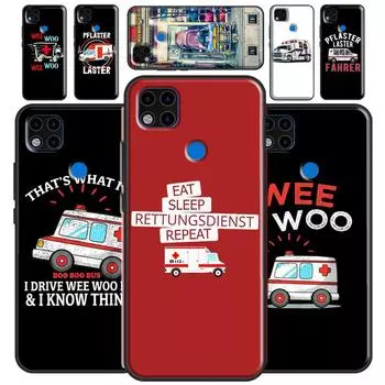 Чехол для скорой помощи EMS EMT Paramedic Funda для Xiaomi Redmi Note 10S 9S 8T 9 Note 10 Pro Note 11 Pro Redmi 9C 9A 9T Soft Case Redmi 7A