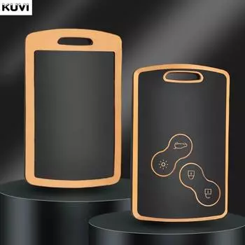 Чехол для смарт-ключа автомобиля из ТПУ, чехол-брелок для Renault Duster Captur Clio Logan Megane 1 2 3 Koleos Scenic Nema Fluence Zoe Keyless