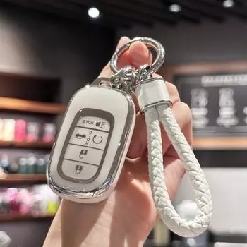Чехол для смарт-ключа автомобиля с брелоком Honda для Honda 2022 2023 2024 Accord Civic HR-V CR-V Pilot Sport SI EX EX-L Touring