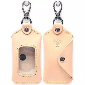 Чехол для смарт-ключа баклажанового типа, размер M, Tochigi Natural Single, совместим почти со всеми моделями, чехол для смарт-ключа с прозрачным окном и чехлом для ключа с окном