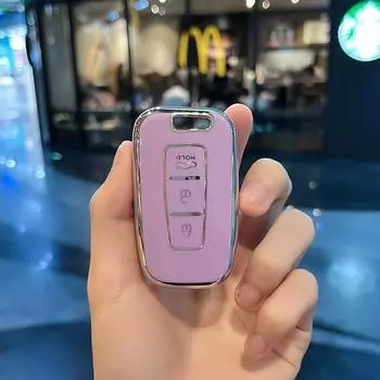 Чехол для смарт-ключа, брелок 3 4 кнопки для Hyundai IX35 Elantra Sonata 8 9 для Kia Sportage K5 K2 Sorento Optima Forte 2011-2016 3 Button Key Case белый