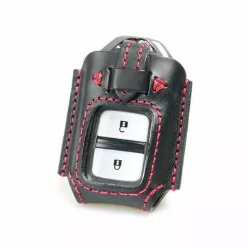 Чехол для смарт-ключа Honda из натуральной кожи Step Wagon Fit Vezel Freed Odyssey Jade Shuttle Step Wagon Spada Accord S660 Grace NSX Insight Civic [Kakuchaya] чёрный