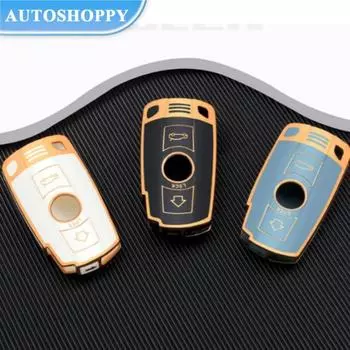 Чехол для смарт-ключа из ТПУ для BMW E60 E61 E70 E81 E87 E90 E91 E92 X1 X5 X3 1 3 5 6 Series Z4, защитная оболочка, аксессуары синий