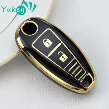 Чехол для смарт-ключа из ТПУ для Suzuki Baleno Ertiga Ciaz Ignis Kizashi Swift SX4 S-cross Vitars, защитная сумка, аксессуары чёрный