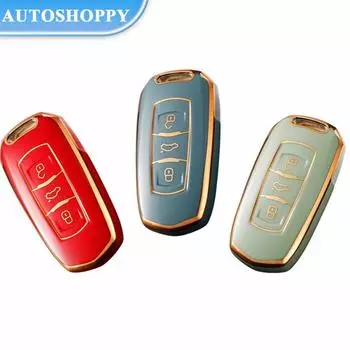 Чехол для смарт-ключа из ТПУ для автомобиля, брелок для Geely Atlas Boyue NL3 EX7 SUV GT GC9 Emgrand X7 Borui, автодержатель, аксессуары красный