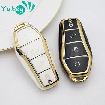 Чехол для смарт-ключа из ТПУ для BYD Song PRO Han EV Max Tang DM 2018 Qin PLUS, защитный чехол без ключа, автомобильные аксессуары