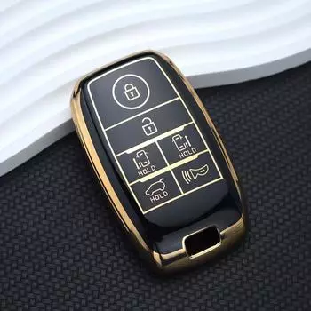 Чехол для смарт-ключа из ТПУ с 6 кнопками, брелок для Kia Sedona Grand Carnival Sorento L580, защитный держатель, аксессуары Key Case белый