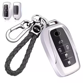 Чехол для смарт-ключа LEKE, подходящий для Toyota, чехол для ключа Toyota, новый ключ Harrier 80 серии Hilux GUN125 Land Cruiser 200 серии Alphard 30 серии Vellfire 30