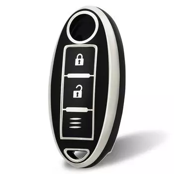Чехол для смарт-ключа OFFCURVE, Чехол для ключа, 3 кнопки, Ударопрочный, Устойчивый к царапинам, Брелок, Стильный, Текстурированный, Высококачественный,