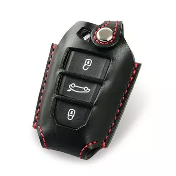 Чехол для смарт-ключа Peugeot Citroen DS Berlingo Чехол для смарт-ключа Car Leather [Kakuchaya] Peugeot-A (черный) чёрный