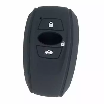 Чехол для смарт-ключа Subaru Car, силиконовый чехол для смарт-ключа с тремя кнопками, Crosstrek Levorg Legacy Forester B4 Impreza G4 WRX S4 STI XV K15 Toyota GR86 Exclusive чёрный