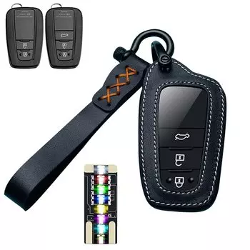 Чехол для смарт-ключа Toyota из натуральной кожи TOYOTA Чехол для ключа Toyota, ударопрочный, устойчивый к царапинам, устойчивый к запахам брелок для ключей с дистанционным управлением для автомобиля TOYOTA, новый